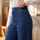 👖 PROMO LIMITÉE 50% DE RÉDUCTION ! ✨ Jean Taille Haute – Jambes Larges, Ceinture Élastique ✨