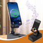 Support Téléphone 3-en-1 avec Enceinte Bluetooth et Batterie Externe
