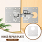 🔧 50 % DE RÉDUCTION ! 🚪 Plaque de réparation de charnière en acier inoxydable — Réparez rapidement les portes de placard desserrées, sans remplacement