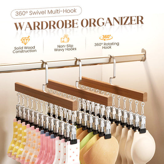 🎊 Soldes 2026 — Plus de 27 000 ventes ! 🪵 Organisateur de penderie pivotant 360°