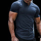 💎 50 % DE RÉDUCTION EN CE MOMENT ! ⚡ T-shirt de sport unie pour homme – Coupe ajustée, encolure en V échancrée et tissu extensible haut de gamme 👕🔥