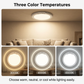 💡✨ PROMO -50% ! Plafonnier LED Intelligent Rechargeable – Détecteur de Mouvement, Télécommande, 3 Températures ou RVB, 3W, USB, Sans Fil