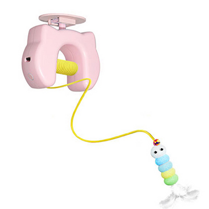 🐈 50% DE RÉDUCTION! 🧶 Teaser Automatique Rétractable – Jeu Interactif Anti-Ennui, Stimule L'Instinct De Chasse & Idéal Pour Occuper Votre Chat À La Maison 🏠