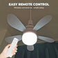 🔥DERNIER JOUR - 50 % DE RÉDUCTION🌬️ Ventilateur de plafond 2-en-1 télécommandé avec éclairage LED – Économe en énergie, moteur silencieux et idéal pour le confort de votre intérieur 🏠