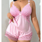 💐50% DE RÉDUCTION ! Pyjama Femme Dentelle – Touche Romantique pour Nuits Douces 💕🌙【Offre Limitée】