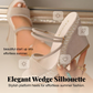 👡🌟 PROMO FLASH 50% ! Sandales Femme à Talons Compensés – Design Élégant, Semelle Cloutée, Hauteur 10cm, Bride de Cheville, 6 Couleurs, 36-43, Parfaites pour Vacances & Soirées 🌴