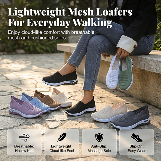 Chaussures à Enfiler en Mesh Respirant pour Femme