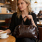 Grand sac à main souple pour femme avec poignée supérieure
