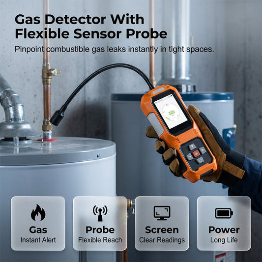🔍 50% DE RÉDUCTION! ⚡ Détecteur de Fuite de Gaz Naturel Portable – Alerte Sonore & Visuelle, Sécurité Accrue & Idéal Pour La Maison 🏠
