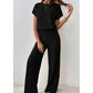 ✨ Ensemble haut en maille côtelée et pantalon large pour femme | Maille Côtelée & Confort Absolu 👗