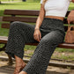 👖🌸 PROMO FLASH 50% ! Pantalon Femme Ceinture Élastique – Taille Haute, Coupe Large, Tissu Respirant, Style Détendu & Flatteur ✨