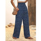 👖🌸 PROMO FLASH 50% ! Pantalon Femme Ceinture Élastique – Taille Haute, Coupe Large, Tissu Respirant, Style Détendu & Flatteur ✨