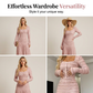 💐50 % de réduction + livraison gratuite🌺Robe Longue à Volants – Corsage Froncé & Encolure Carrée🌺💎【Édition Limitée】