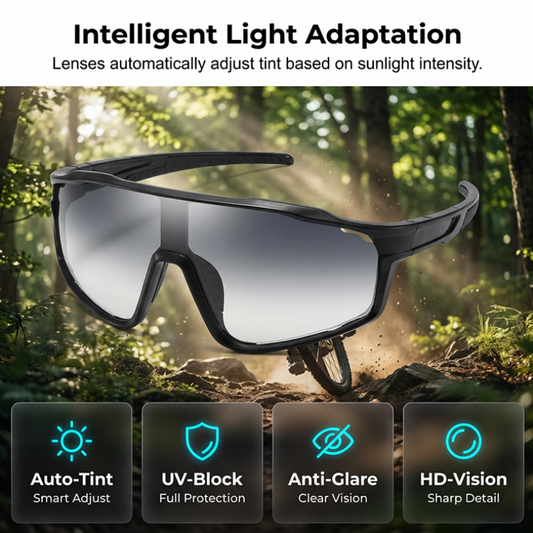 🌟Nouveautés 2026 : jusqu'à 50 % de réduction !🌟Lunettes de sport photochromiques pour l'extérieur