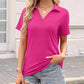 👚 50% DE RÉDUCTION 🌈 T-shirt femme décontracté à col V – Coupe ample, tissu doux mélangé & +16 couleurs – Léger, respirant & parfait pour le quotidien, le sport ou le télétravail ✨