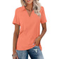 👚 50% DE RÉDUCTION 🌈 T-shirt femme décontracté à col V – Coupe ample, tissu doux mélangé & +16 couleurs – Léger, respirant & parfait pour le quotidien, le sport ou le télétravail ✨