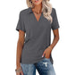 👚 50% DE RÉDUCTION 🌈 T-shirt femme décontracté à col V – Coupe ample, tissu doux mélangé & +16 couleurs – Léger, respirant & parfait pour le quotidien, le sport ou le télétravail ✨