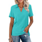 👚 50% DE RÉDUCTION 🌈 T-shirt femme décontracté à col V – Coupe ample, tissu doux mélangé & +16 couleurs – Léger, respirant & parfait pour le quotidien, le sport ou le télétravail ✨