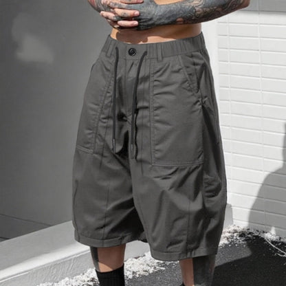 👖 PROMO FLASH : -50% ! 🔥 Pantalon Capri Homme Grande Taille – Coupe Large, Taille Réglable, Tissu Résistant en Polyester 🩳