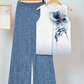 👗 50% DE RÉDUCTION 🌞 Ensemble chemisier français & pantalon ample – Col rond élégant & plis fluides – Look chic et intemporel – parfait pour le printemps, l’été ou le bureau – léger et confortable 💐✨
