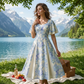 👗50% de réduction🔥Offres spéciales - Robe évasée à manches flottantes| Style Vintage Chic 🌸