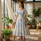 👗50% de réduction🔥Offres spéciales - Robe évasée à manches flottantes| Style Vintage Chic 🌸