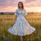 👗50% de réduction🔥Offres spéciales - Robe évasée à manches flottantes| Style Vintage Chic 🌸