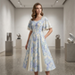 👗50% de réduction🔥Offres spéciales - Robe évasée à manches flottantes| Style Vintage Chic 🌸