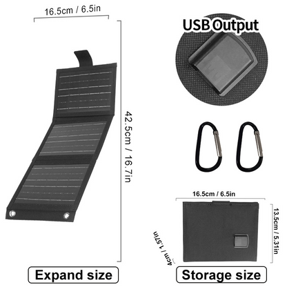 ⚡🔥Offre promotionnelle : 51% de réduction🔥Panneau solaire portable avec chargement USB