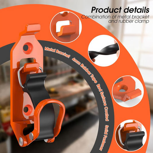 Supports muraux robustes avec pinces pour outils