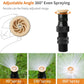 💧 50% DE RÉDUCTION – Arroseur de pelouse 360° – rotation réglable 90°-180°-360° – tandem pour grandes surfaces – résistant à la corrosion – durable