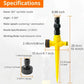 💧 50% DE RÉDUCTION – Arroseur de pelouse 360° – rotation réglable 90°-180°-360° – tandem pour grandes surfaces – résistant à la corrosion – durable