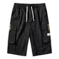 🩳🍂✨ PROMO -54% ! Shorts Cargo Camouflage – 6 Poches Pratiques, Cordon de Taille & Coupe Détendue (4 Couleurs, XS-3XL)