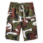 🩳🍂✨ PROMO -54% ! Shorts Cargo Camouflage – 6 Poches Pratiques, Cordon de Taille & Coupe Détendue (4 Couleurs, XS-3XL)
