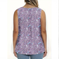 📢👕⏰ PROMO -50% ! Haut sans Manches Imprimé à Boutons pour Femme – Tissu Léger, 6 Couleurs Vives (S-4XL)