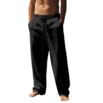 ✨🔥Pantalon décontracté homme à cordon de serrage avec poches