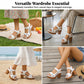 💐🌊🦶 PROMO -50% ! Sandales à Plateforme avec Boucles Velcro Réglables – Confort Optimal, Semelle Antidérapante (5 Couleurs, 35-43)