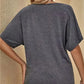 📢👕✨ PROMO -50% ! T-shirt Femme à Épaules Dénudées & Manches Courtes – Coupe Ample, Tissu Léger & Style Décontracté (Gris/Noir/Marron, S-XL)
