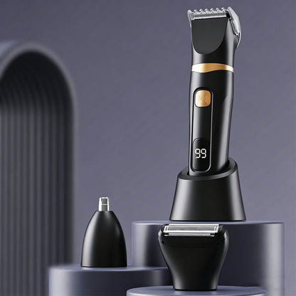 💇‍♂️ 50% DE RÉDUCTION! ⚡ Kit de Soins Personnels Électrique 3 en 1 – Tondeuse, Détartreur & Brosse, Idéal Pour Hommes & Femmes 🪒