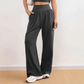 ❣️ Pantalon de survêtement Femme à Taille Haute et Jambes Larges