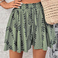 👖 50% DE RÉDUCTION! 🌸 Short Bohème Femme Taille Haute – Imprimé Léger, Cordon Élastique & Coupe Large, Parfait Pour Un Look Décontracté Et Aérien En Été ☀️