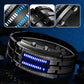 Montre binaire pour hommes, style bracelet en acier inoxydable avec LED, lumière bleue, sportive, plaquée sous vide, élégante