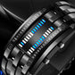 Montre binaire pour hommes, style bracelet en acier inoxydable avec LED, lumière bleue, sportive, plaquée sous vide, élégante