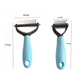 🐾🧹🐶 PROMO -50% ! Peigne de Toilettage Double Face pour Chiens & Chats – Brosse Douce, 2 Tailles (Bleu/Rose)