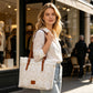 Sac fourre-tout élégant en dentelle, grande capacité✅ Chic & Large | Sac à Main Élégant 👜