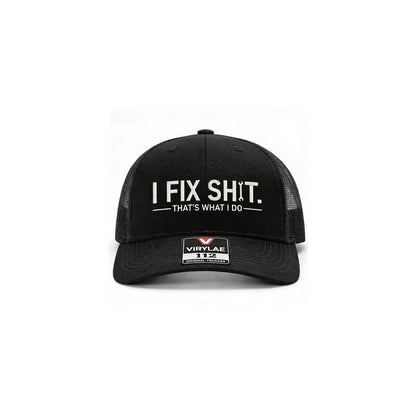 Casquette de camionneur brodée « I Fix Shit » 🛠️ | Humour & Style 🧢 -50% 🔥