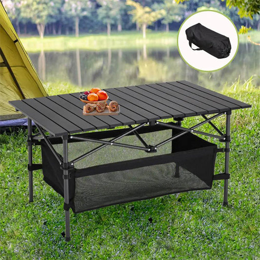 💎Table de camping pliable 🪑 | En acier au carbone ultra-léger, solide et résistante, idéale pour voyager (🔥60 % de réduction🏕️)
