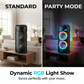 🔊✨ PROMO -50% ! Enceinte Bluetooth Portable 16W – RGB Dynamique Rythme Musique, Micro Filaire Karaoké Inclus, Sangle Réglable, Plein Air Fêtes Camping · Bluetooth 10m · 1800mAh 🎵