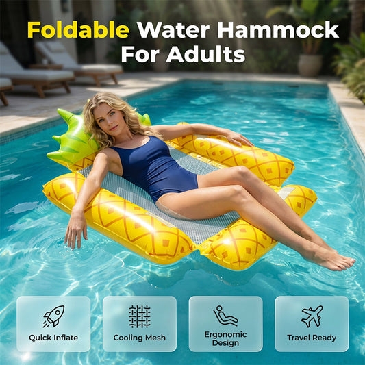 Hamac flottant gonflable pour piscine à motif fruité