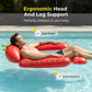 Hamac flottant gonflable pour piscine à motif fruité